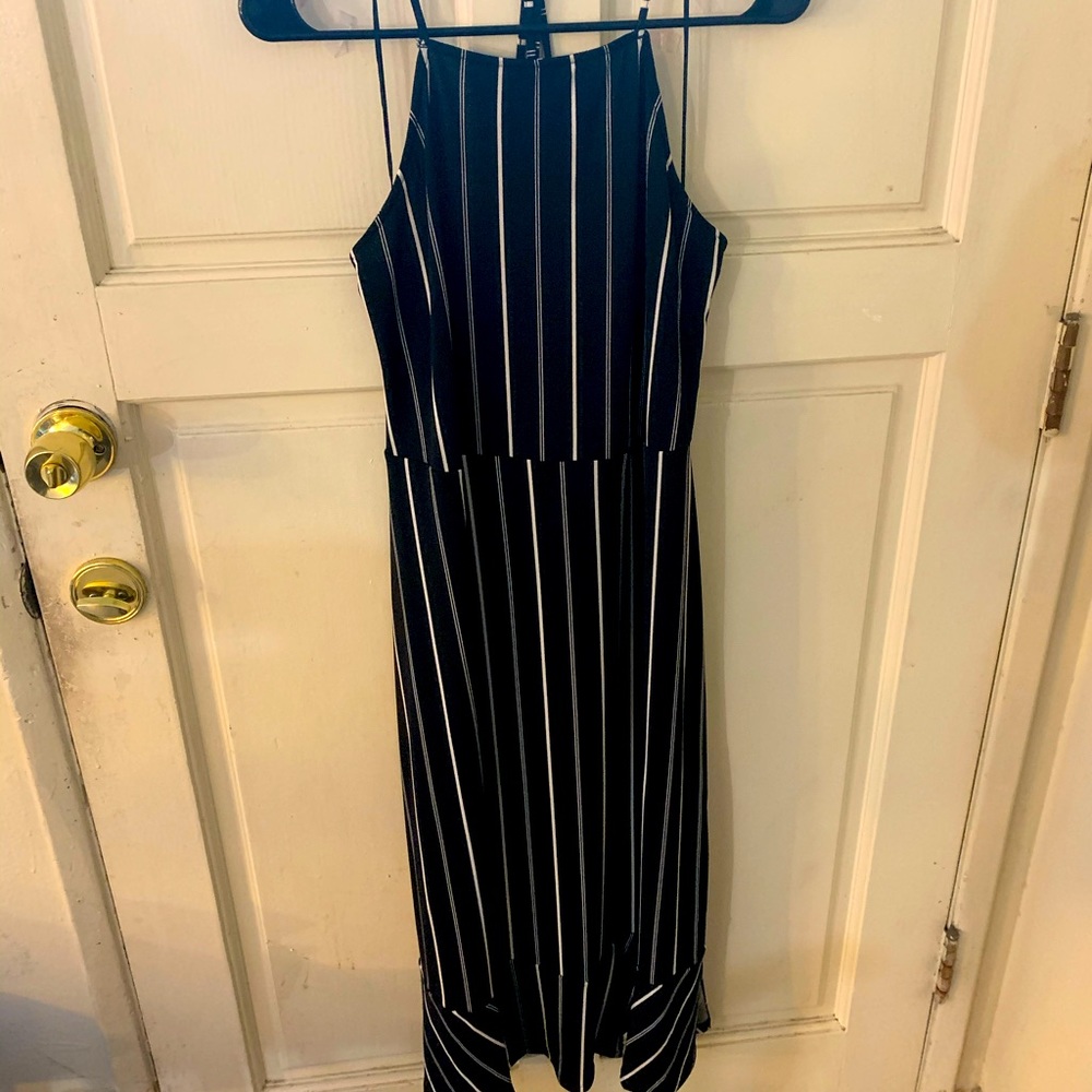 Striped Large Express  strapy sundress
